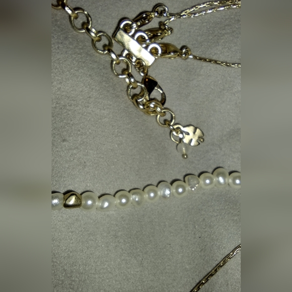 Interchangeable stacking pearl lucky brand necklace - Picture 2 of 2